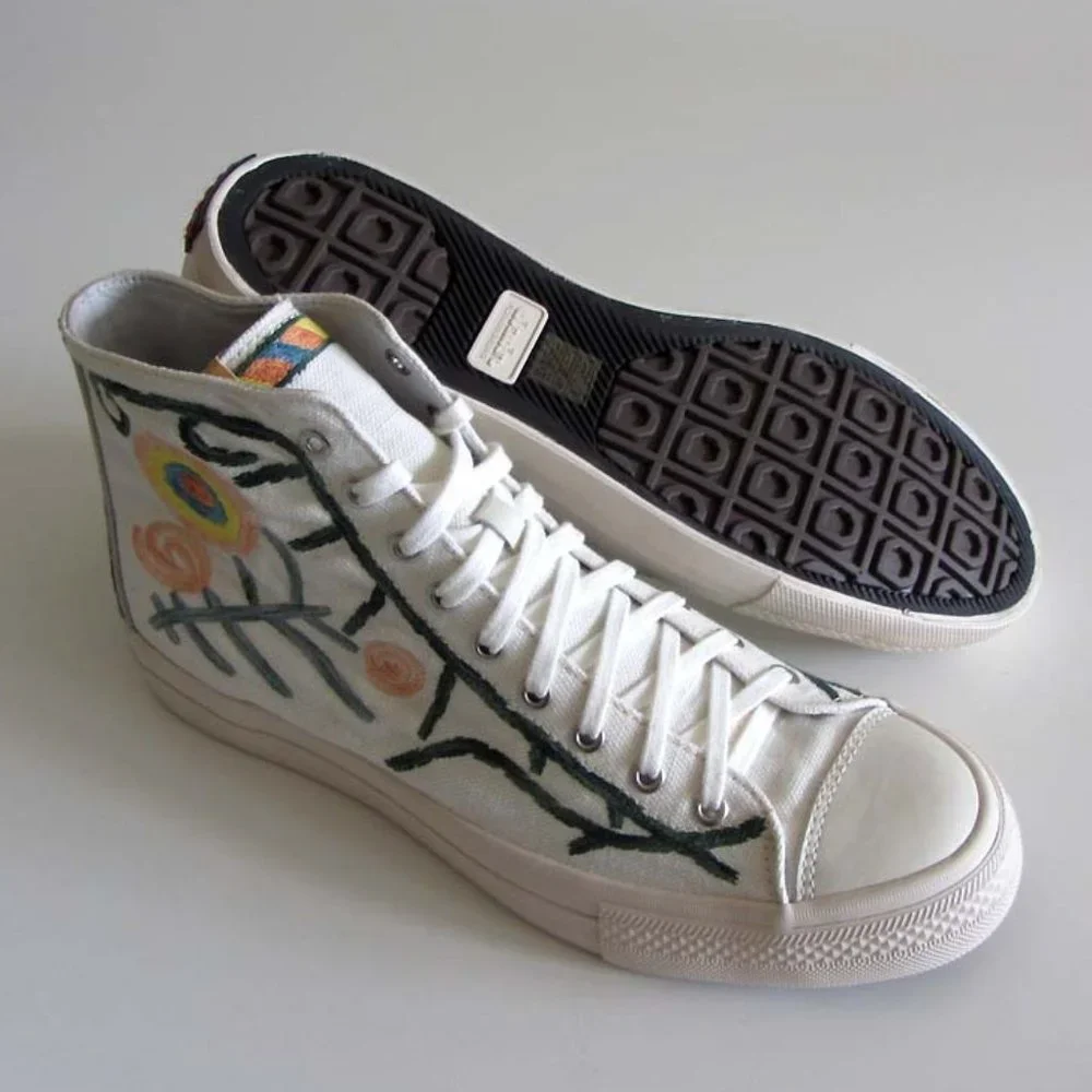 new VISVIM Skagway Canvas Embroidery high-top sneakers 11 - Picture 2 of 11